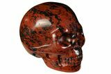 Realistic, Polished Mahogany Obsidian Skull #116318-1